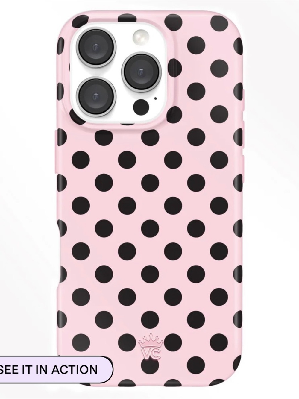 Velvet Caviar polka dot case for iPhone 16 Pro